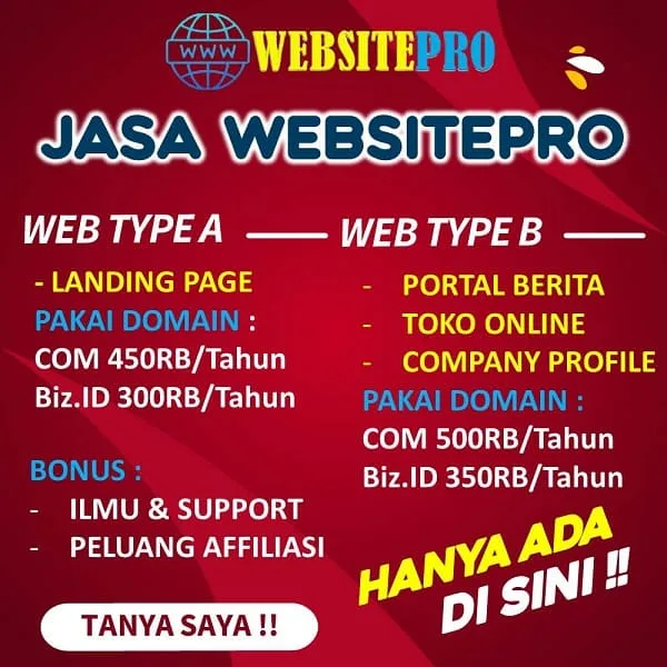 Jasa Pembuatan Website di Bantul, Gunungkidul, Kulon Progo, Sleman dan Kota Yogyakarta.