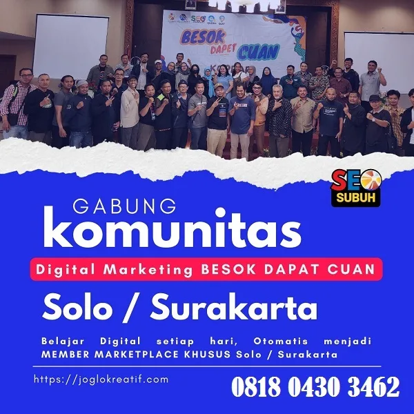 Gabung Komunitas Digital Marketing Solo Raya