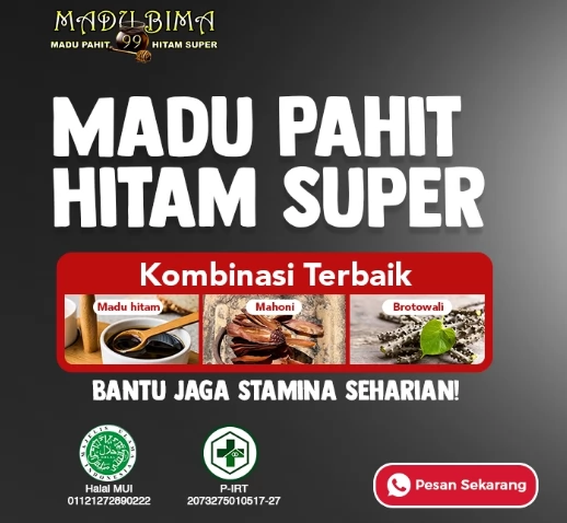 Madu Bima 99 Madu Pahit Hitam Super banner