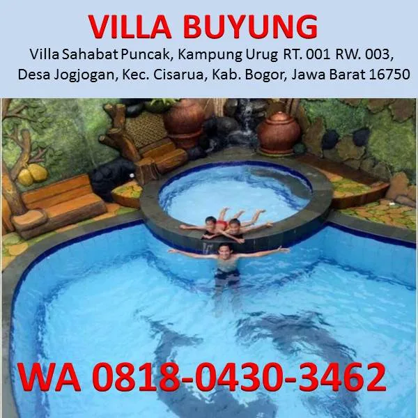 villa 1 jutaan di cisarua