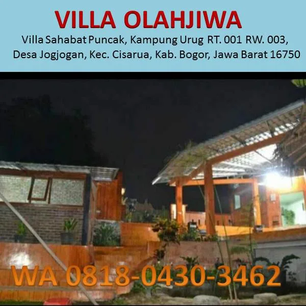 villa murah di cisarua puncak 2 kamar