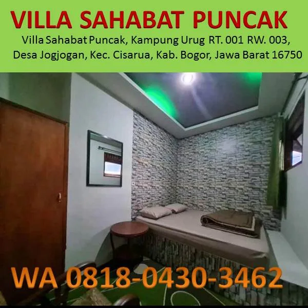 villa puncak cisarua view gunung