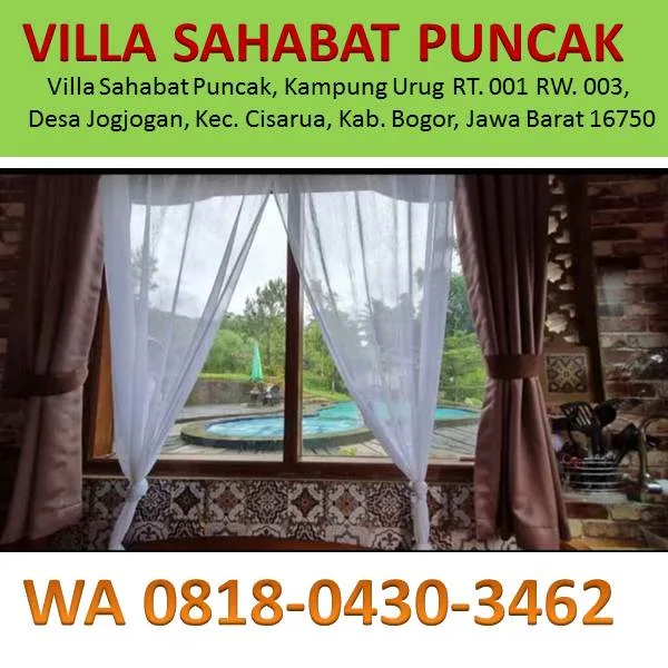 villa top view puncak cisarua